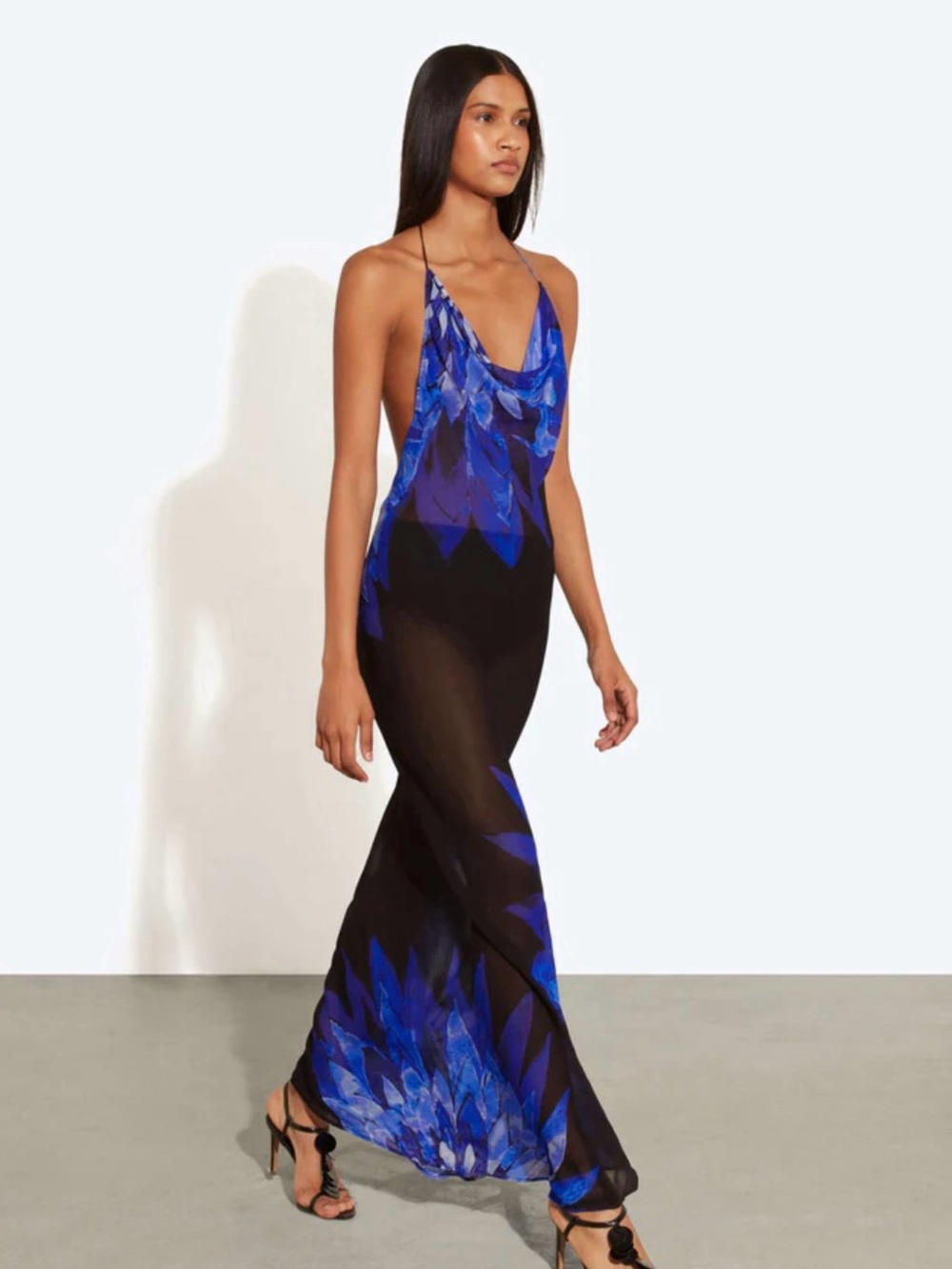 Rat & Boa Blue Coralina Maxi Dress